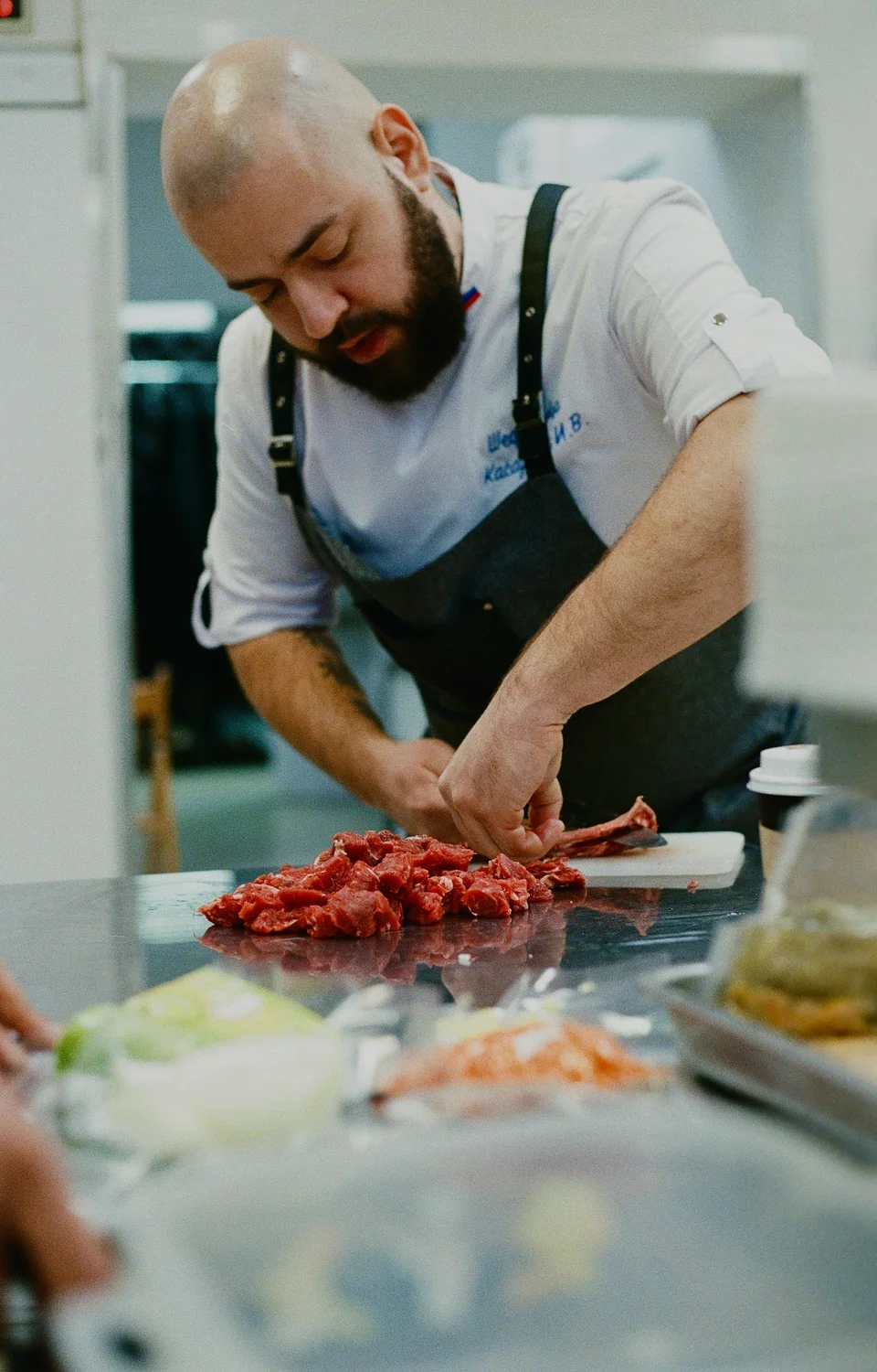 Chef cooking with UNSEEN device