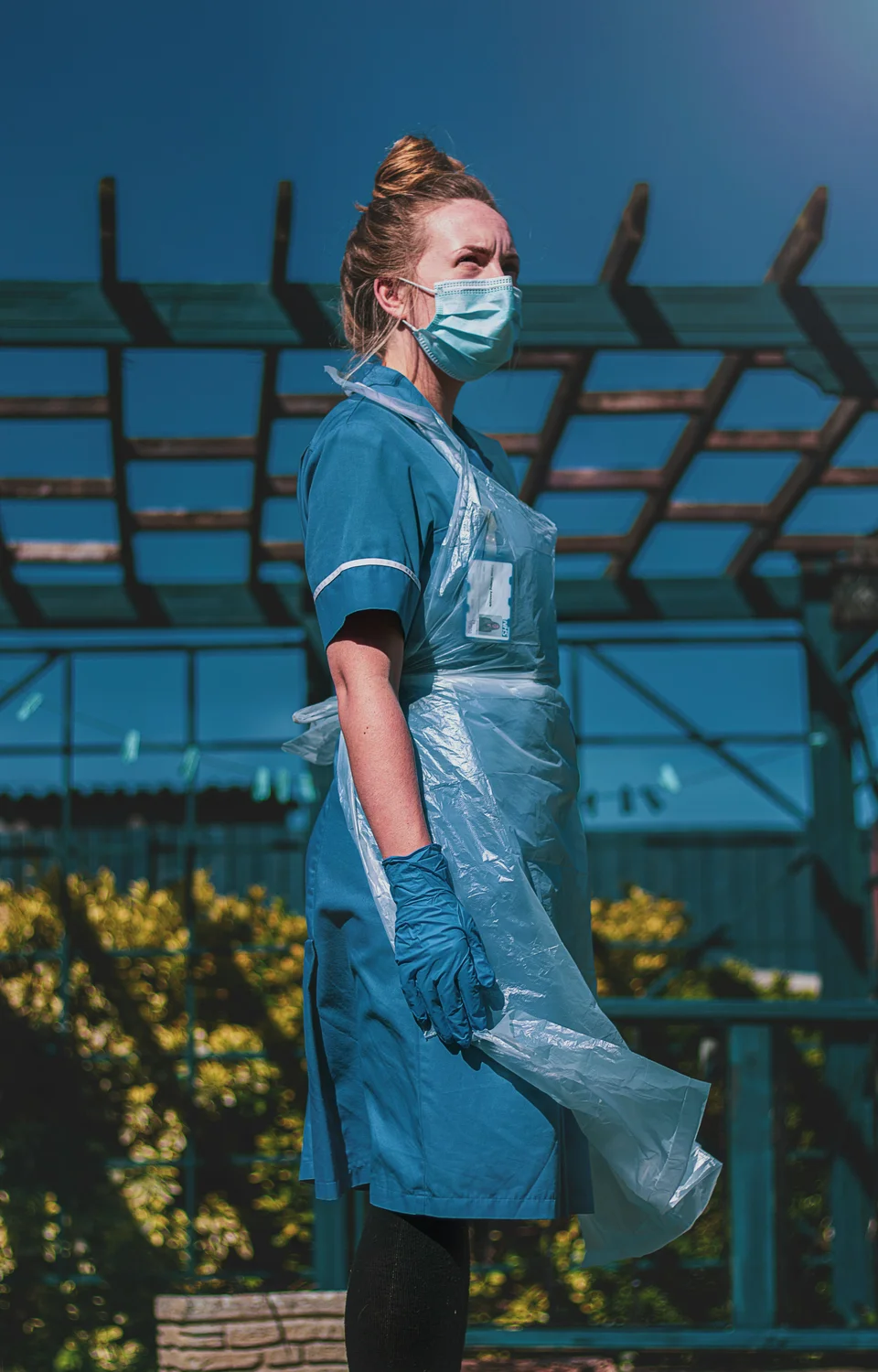 Nurse working with UNSEEN device
